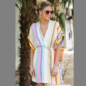 Rainbow Stripe Dress